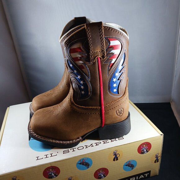 Ariat Baby Boy Western Boot size 5 Little Stompers George Boot - Picture 3 of 12